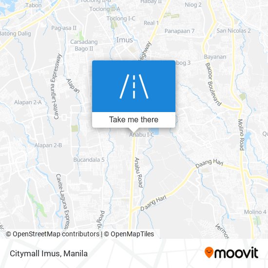 Citymall Imus map