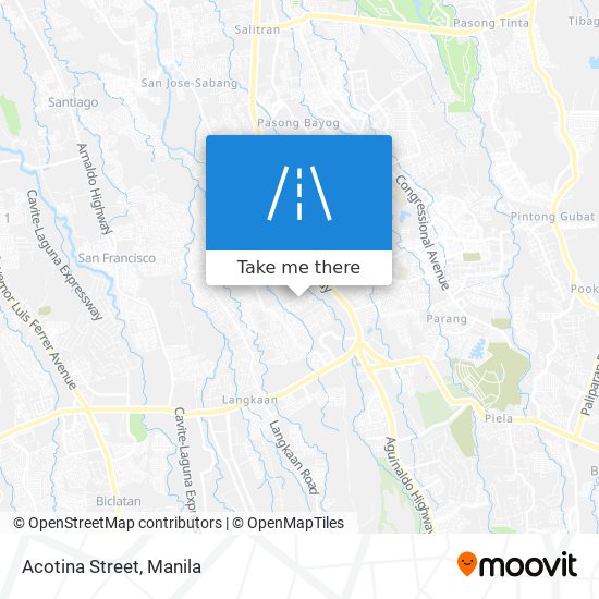 Acotina Street map