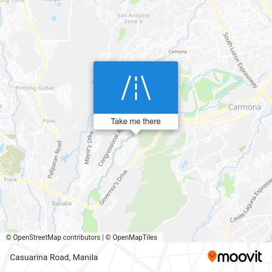 Casuarina Road map