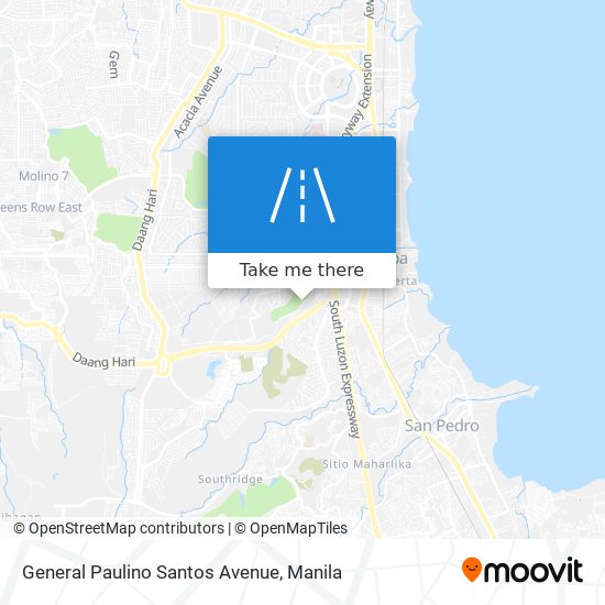 General Paulino Santos Avenue map