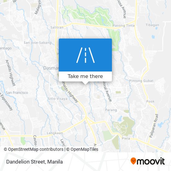 Dandelion Street map