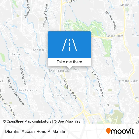 Dlsmhsi Access Road A map