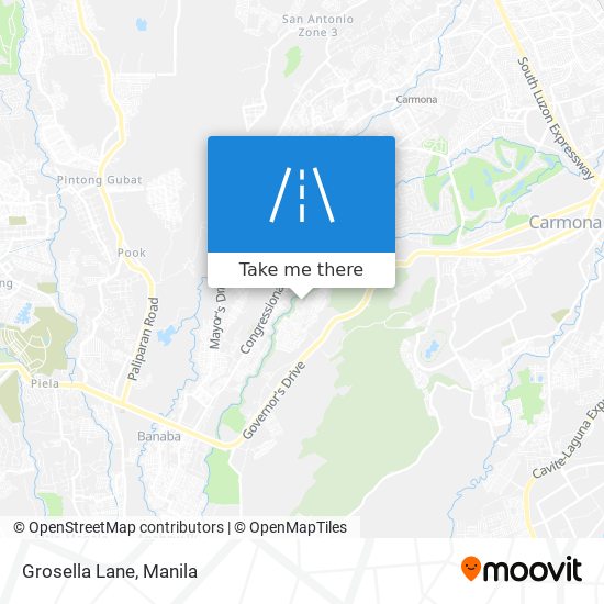 Grosella Lane map