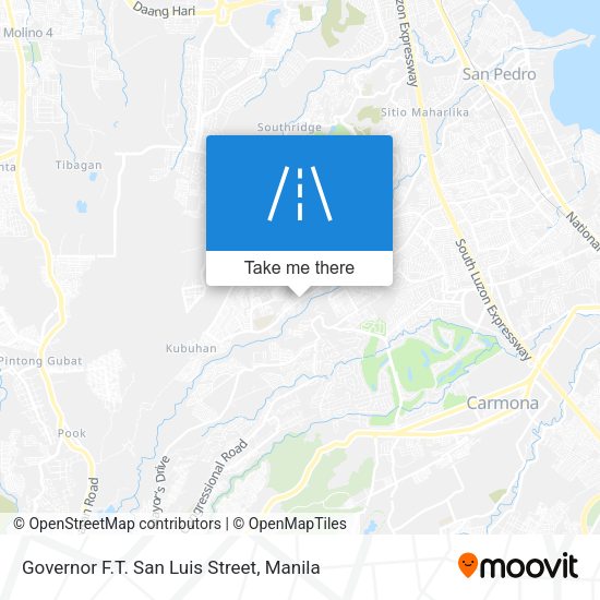 Governor F.T. San Luis Street map