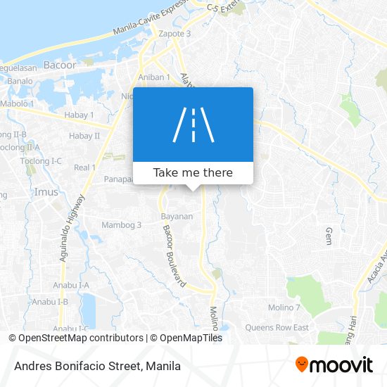 Andres Bonifacio Street map