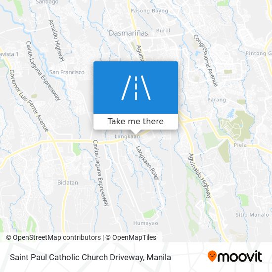 Saint Paul Catholic Church Driveway map