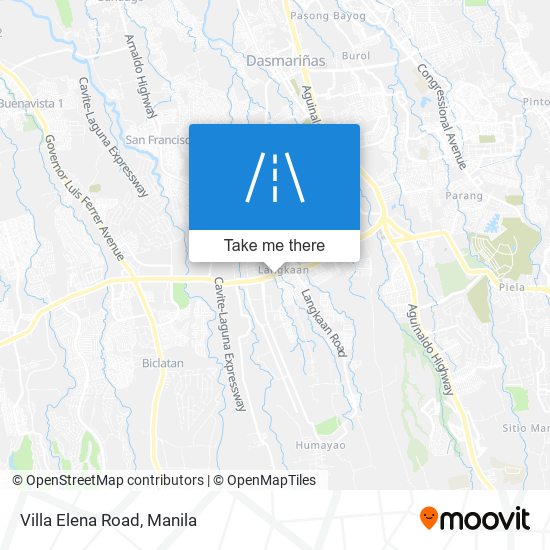 Villa Elena Road map