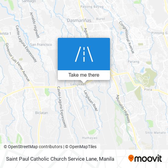 Saint Paul Catholic Church Service Lane map