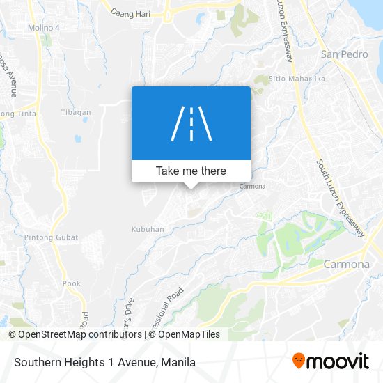 Southern Heights 1 Avenue map