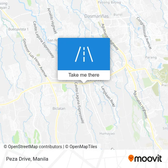 Peza Drive map