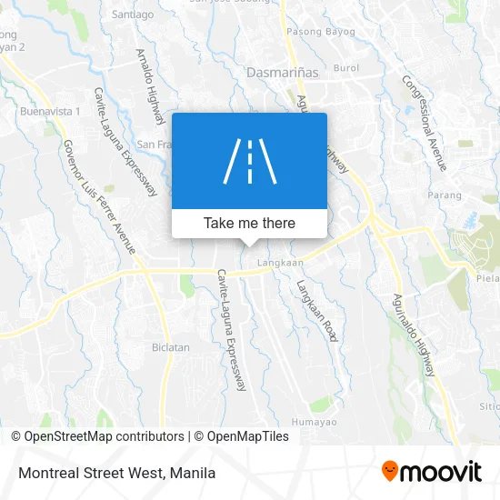 Montreal Street West map