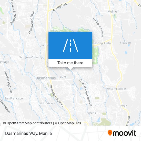 Dasmariñas Way map