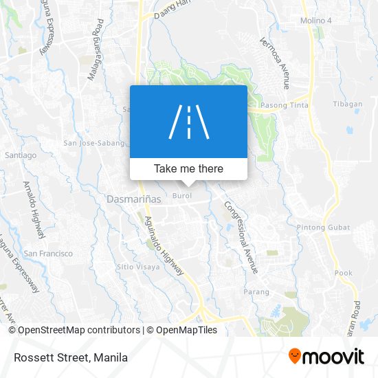 Rossett Street map