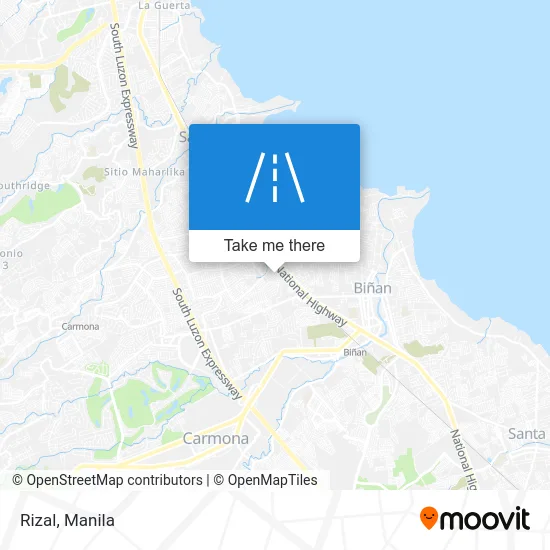 Rizal map
