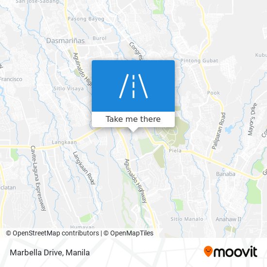 Marbella Drive map