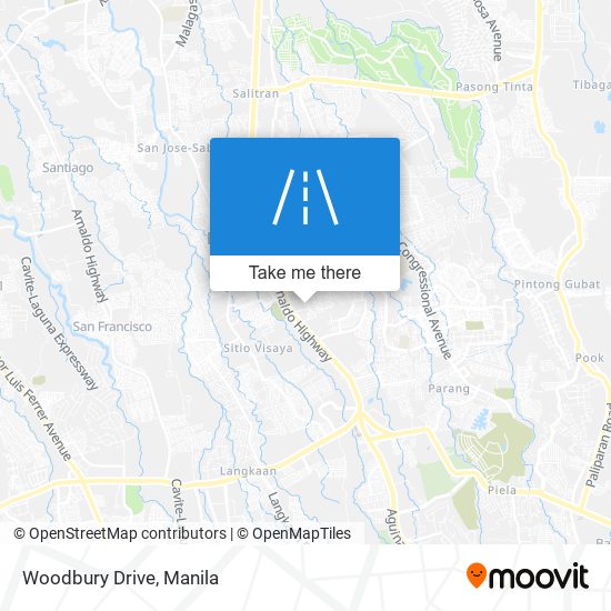 Woodbury Drive map