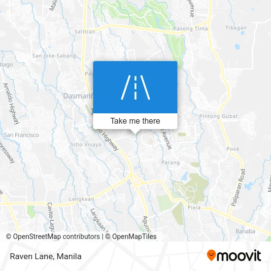 Raven Lane map