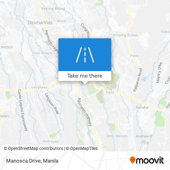 Manosca Drive map