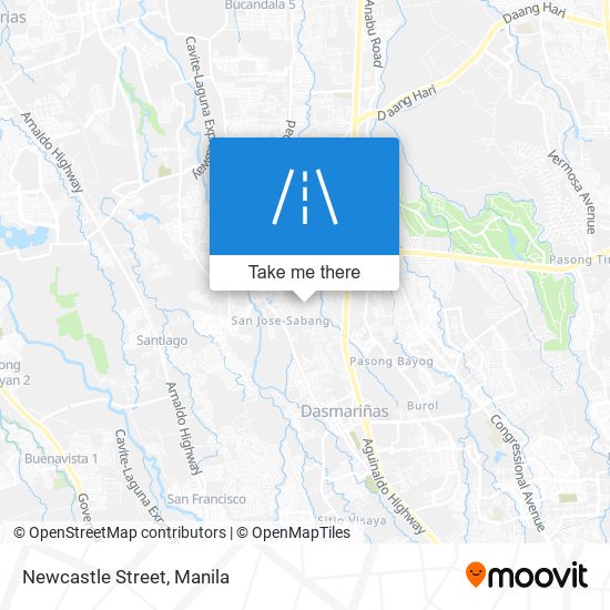 Newcastle Street map