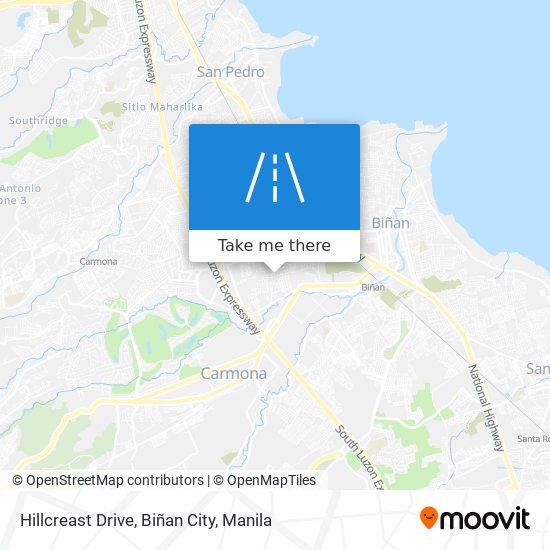 Hillcreast Drive, Biñan City map