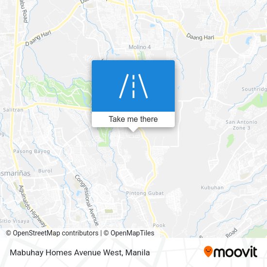 Mabuhay Homes Avenue West map