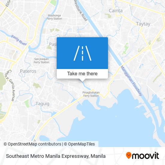 Southeast Metro Manila Expressway map