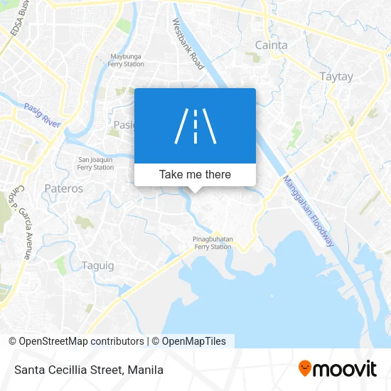 Santa Cecillia Street map