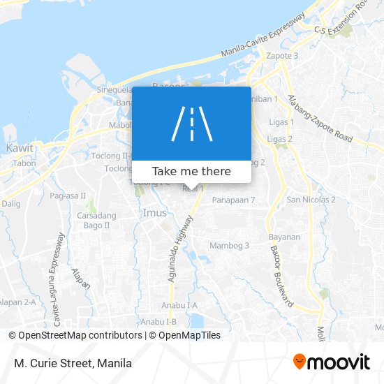 M. Curie Street map