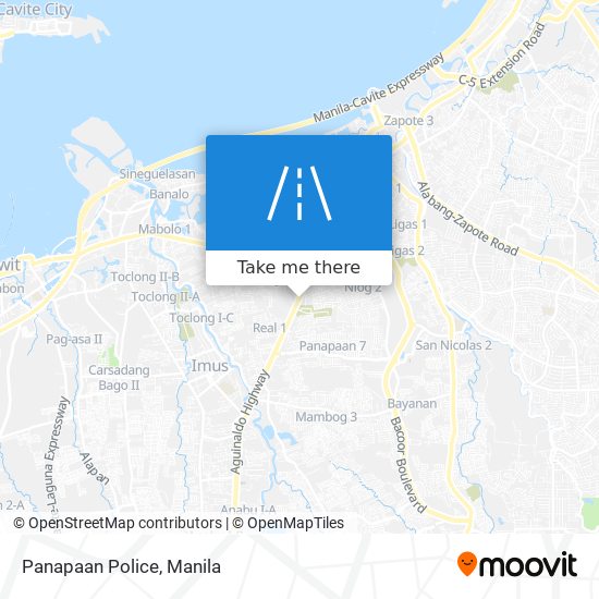 Panapaan Police map