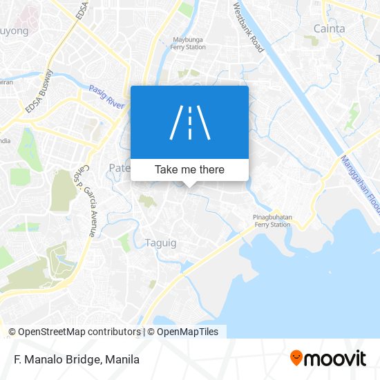 F. Manalo Bridge map