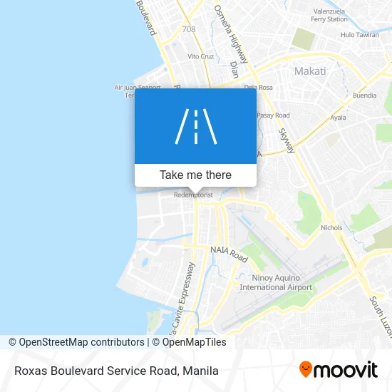 Roxas Boulevard Service Road map