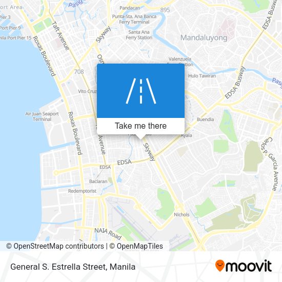 General S. Estrella Street map