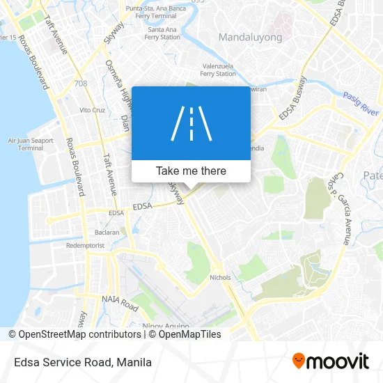 Edsa Service Road map