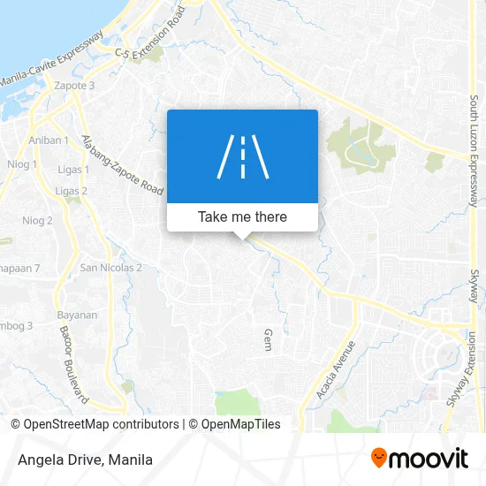 Angela Drive map