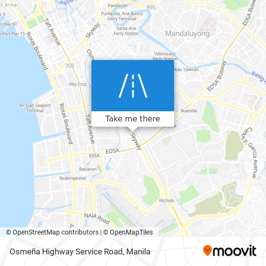 Osmeña Highway Service Road map
