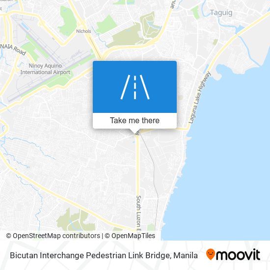 Bicutan Interchange Pedestrian Link Bridge map