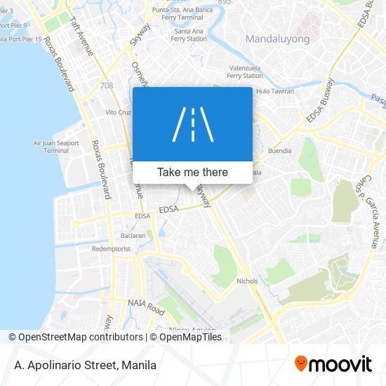 A. Apolinario Street map