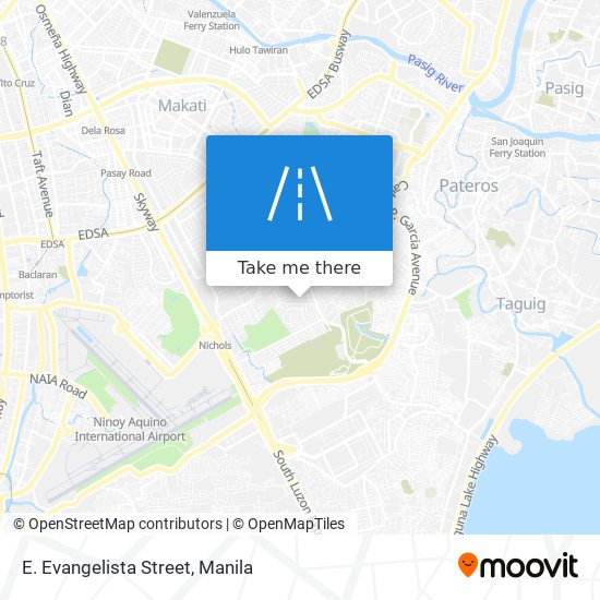 E. Evangelista Street map