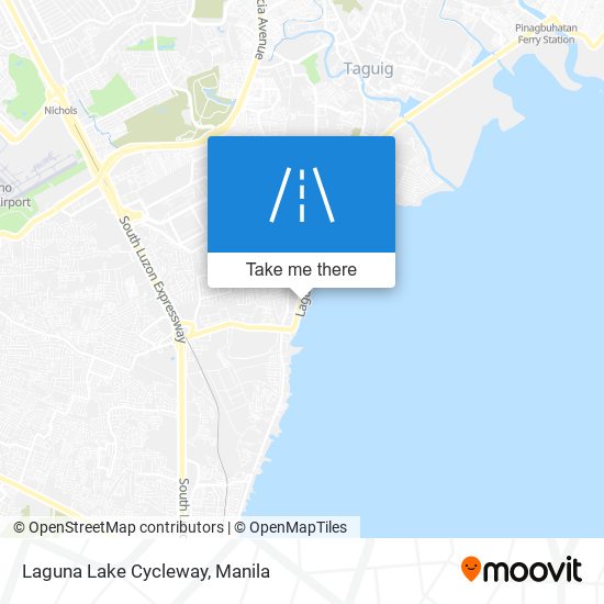 Laguna Lake Cycleway map