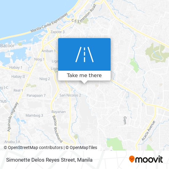 Simonette Delos Reyes Street map