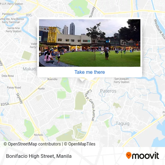 Bonifacio High Street map
