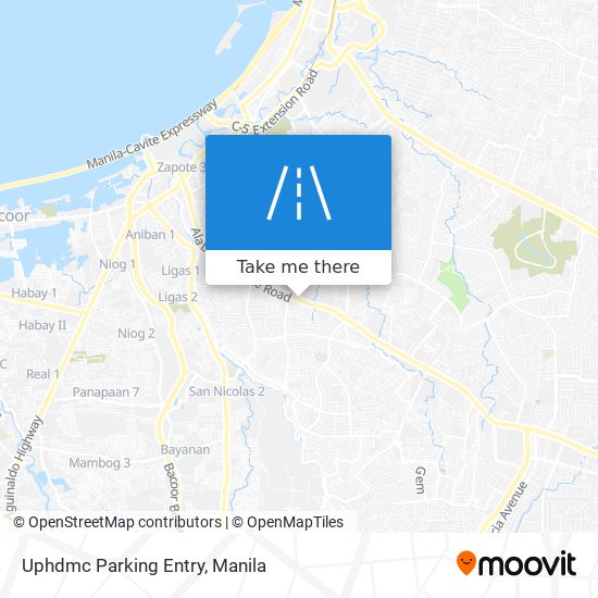 Uphdmc Parking Entry map