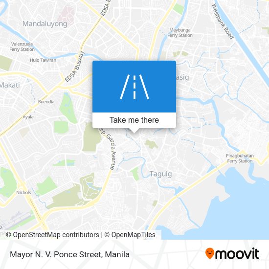 Mayor N. V. Ponce Street map