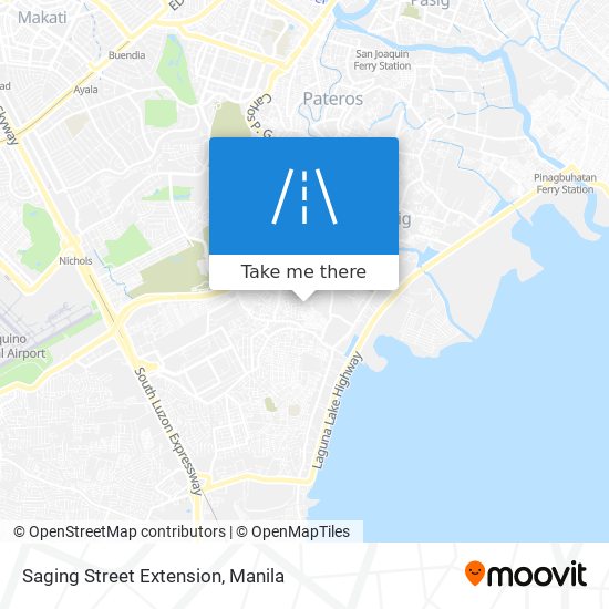 Saging Street Extension map