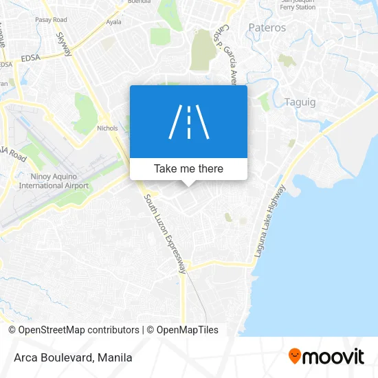 Arca Boulevard map