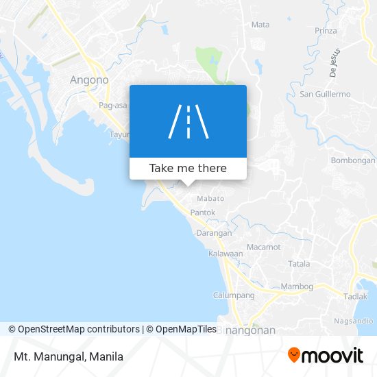 Mt. Manungal map