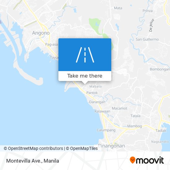 Montevilla Ave. map