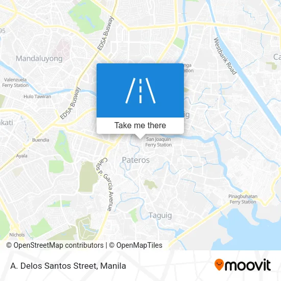 A. Delos Santos Street map