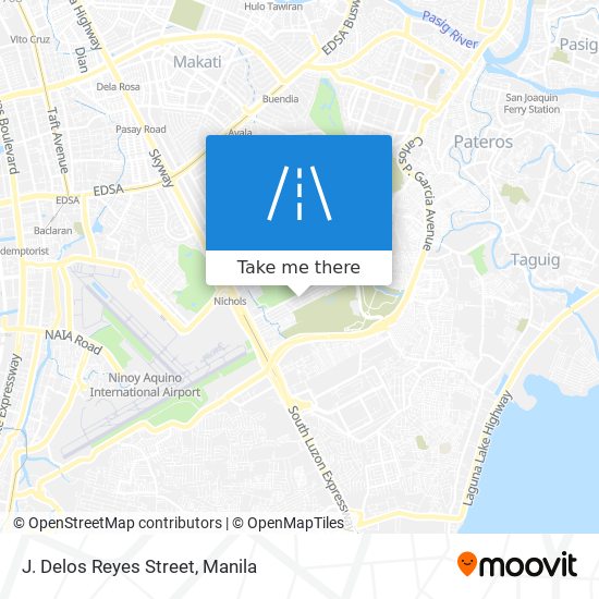 J. Delos Reyes Street map