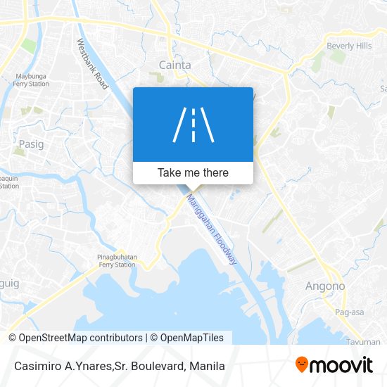 Casimiro A.Ynares,Sr. Boulevard map